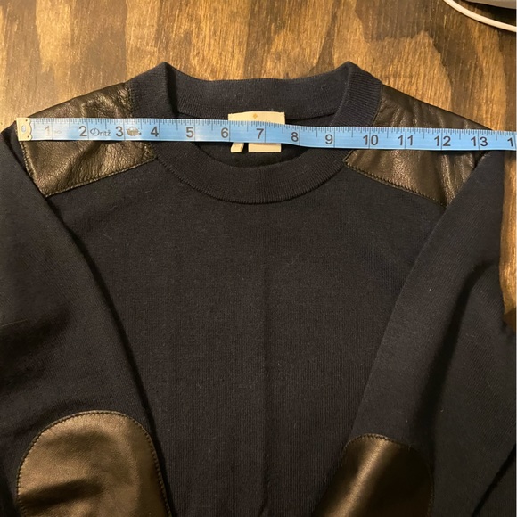 Kate Spade Ginnie Leather Trim Wool Sweater - Picture 9 of 16